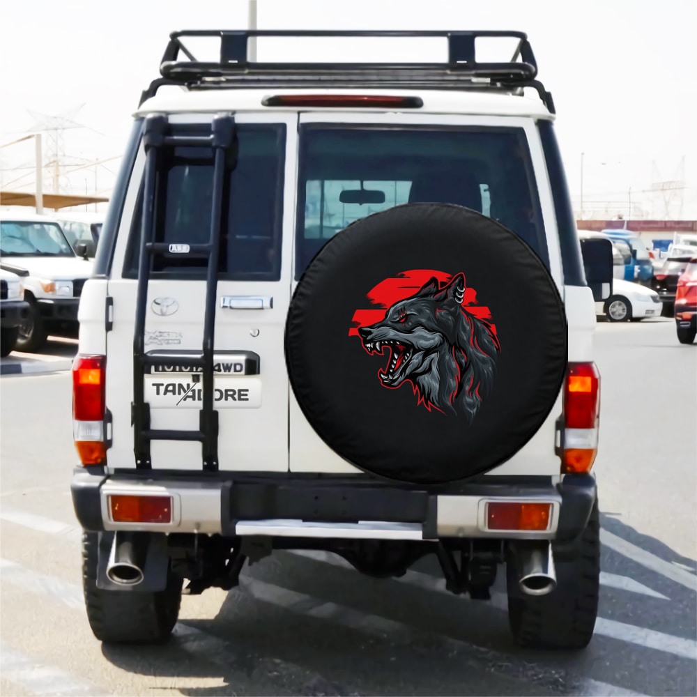 Wolf Designed Spare Wheel Tire Cover